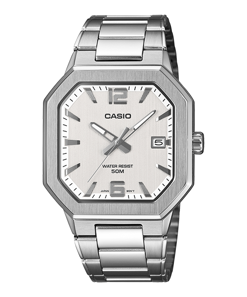 Reloj casual correa de acero inoxidable MTP-B195D-7AV