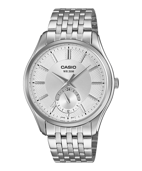 Reloj casual correa de Acero inoxidable MTP-B315D-7AV
