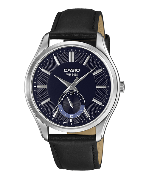 Reloj casual correa de Cuero MTP-B315L-2AV
