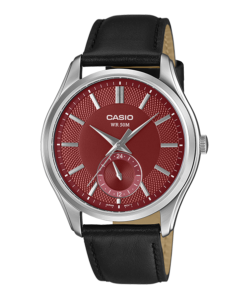 Reloj casual correa de Cuero MTP-B315L-4AV