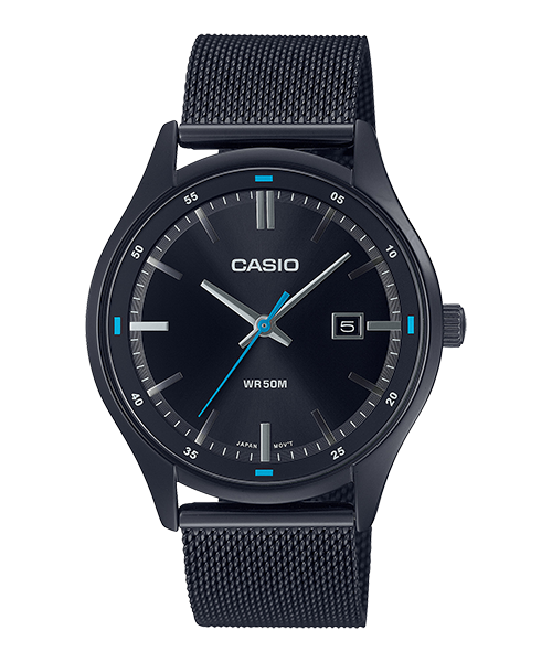 Reloj casual correa de acero inoxidable MTP-E710MB-1AV