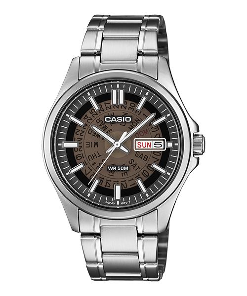Reloj casual correa de Acero inoxidable MTP-E740-1AV