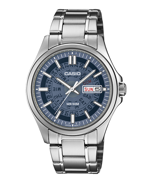 Reloj casual correa de Acero inoxidable MTP-E740-2A1V