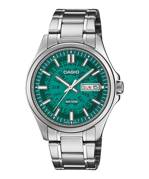 Reloj casual correa de Acero inoxidable MTP-E740-3AV