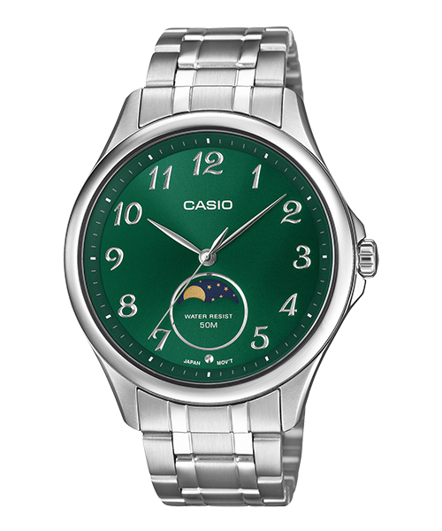 Reloj casual correa de Acero inoxidable MTP-M110D-3AV