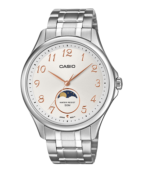 Reloj casual correa de Acero inoxidable MTP-M110D-7AV