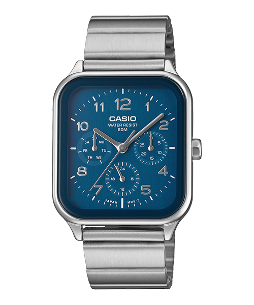 Reloj casual correa de Acero inoxidable MTP-M306D-2AV