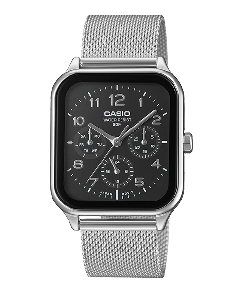 Reloj casual correa de Acero inoxidable MTP-M306M-1AV