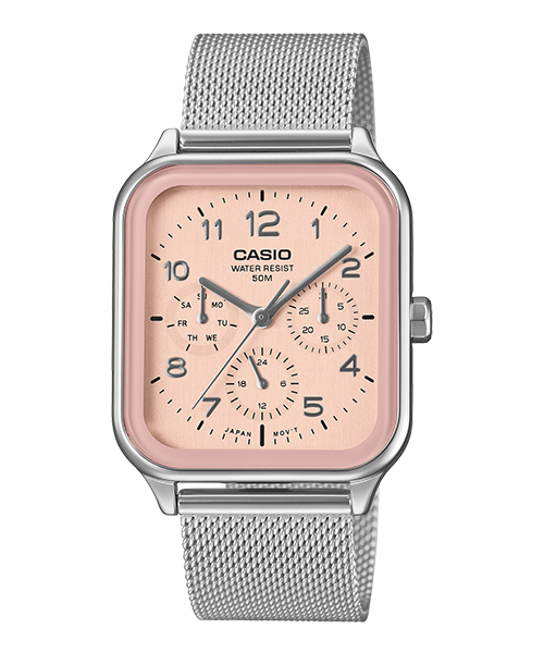Reloj casual correa de Acero inoxidable MTP-M306M-4AV