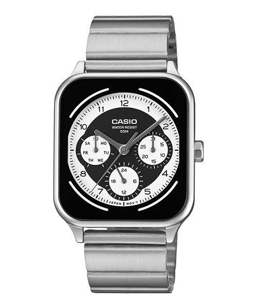 Reloj casual correa de Acero inoxidable MTP-M307D-1BV