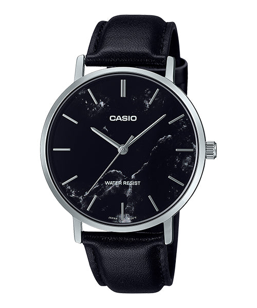 Reloj casual correa de Cuero MTP-VT01LM-1A