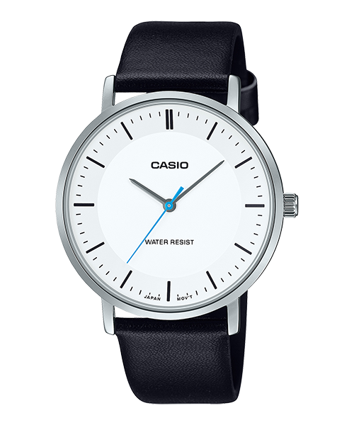 Reloj casual correa de Cuero MTP-VT04L-7E