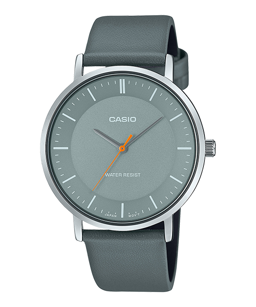 Reloj casual correa de Cuero MTP-VT04L-8E