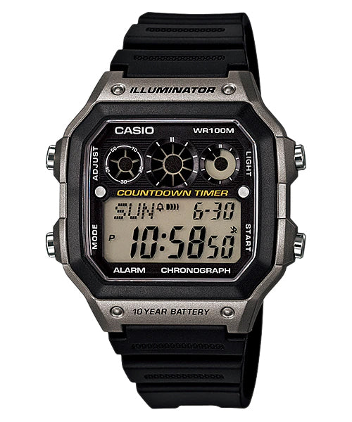 Reloj casual correa de resina AE-1300WH-8AV