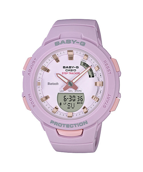 Reloj Baby-G deportivo correa de resina BSA-B100-4A2