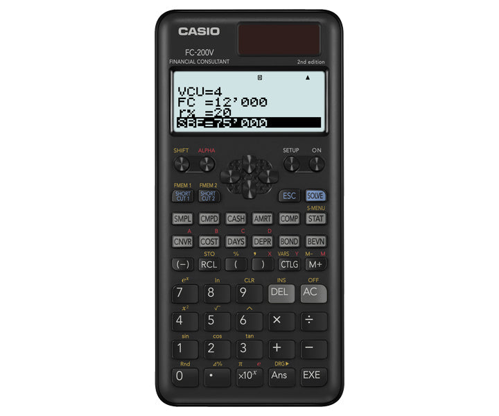 Calculadora financiera FC-200V-2
