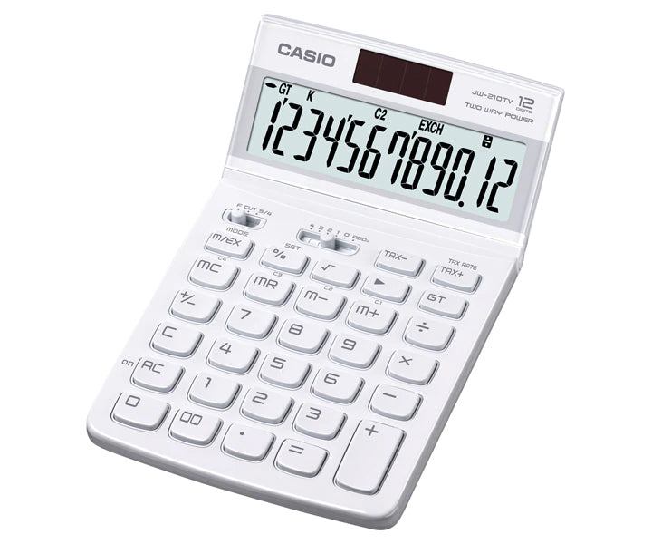 Calculadora de escritorio JW-210TV-WE
