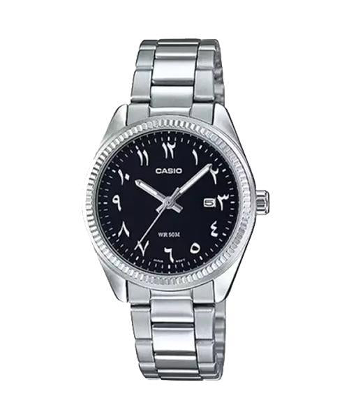 Reloj casual correa de acero inoxidable LTP-1302D-1B3V