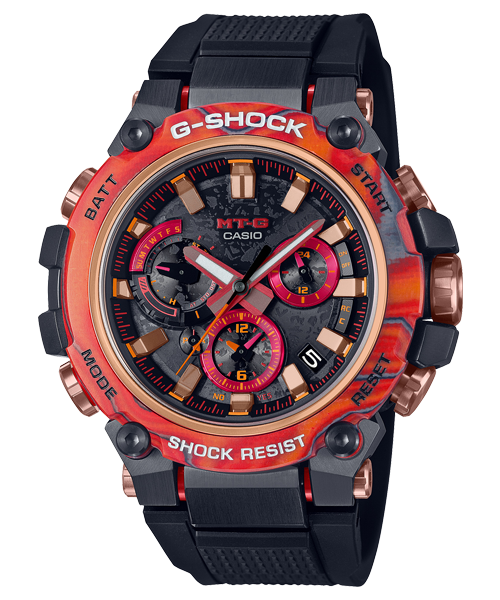 Edición limitada 40º aniversario de G-shock reloj correa de resina MTG-B3000FR-1A