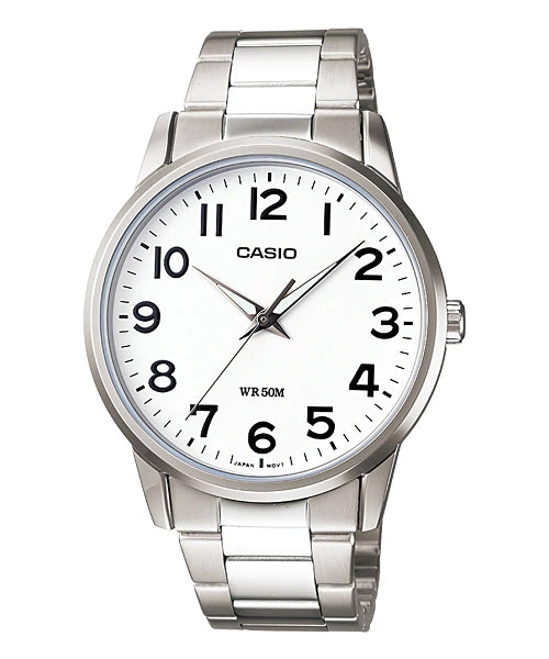 Reloj casual correa de acero inoxidable MTP-1303D-7BV